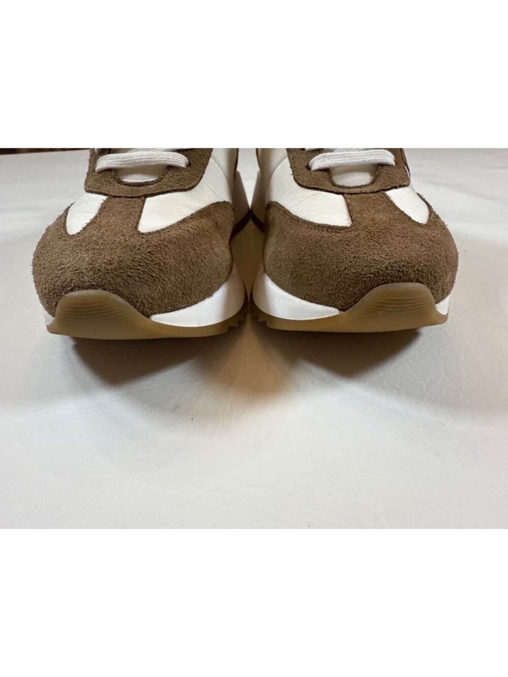 Philip Hog Womens Sneakers UK37 US 7 Suede Canvas Beige & Cream Running Shoes - Picture 4 of 10